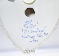 Irish Dresden MULLER VOLKSTEDT Little Sweetheart Lace Porcelain Wall Mount RARE