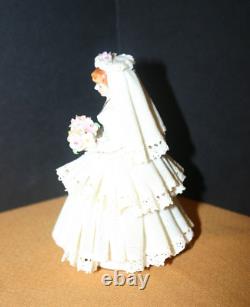 Irish Dresden Porcelain Bride & Groom Figurine R-478