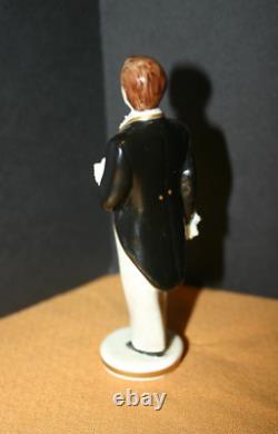 Irish Dresden Porcelain Bride & Groom Figurine R-478