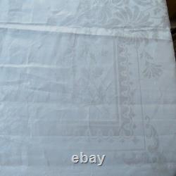 Irish Linen Double Damask Tablecloth 70x90 NWT Humidor