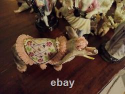 Irish M volkstedt dresden lace porcelain vintage figurine elephant rare perfect