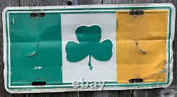 Irish Shamrock License Plate Ireland Flag