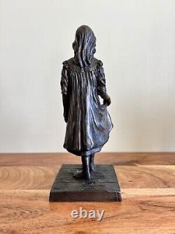 Jeanne Rynhart Bronze Sculpture DANCING AT CROSSROADS 1980's Made In Ireland