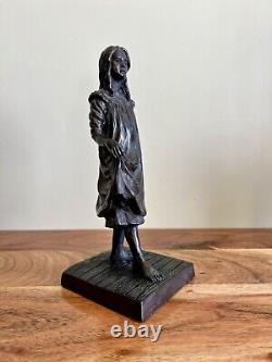 Jeanne Rynhart Bronze Sculpture DANCING AT CROSSROADS 1980's Made In Ireland