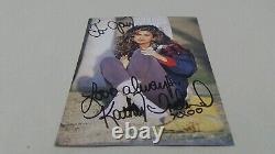 Kathy Ireland Signed 4.25x6 Card withNote On Back Autograph #890