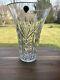 Large Waterford Crystal Beautifully Cut Flared 10 Vase Made In Ireland