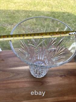 LARGE WATERFORD CRYSTAL BEAUTIFULLY CUT FLARED 10 VASE Made In Ireland