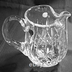 LISMORE by Waterford Lismore Ice Lip Jug / Pitcher 8.5 NEW NEVER USED Ireland