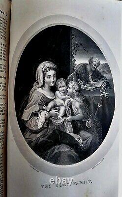 Large Leather Family Catholic Douay Vulgate Bible Irish Dublin 1871 Fine Binding
