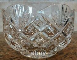 Large Waterford crystal bowl from Ireland width 8 & 5 tall