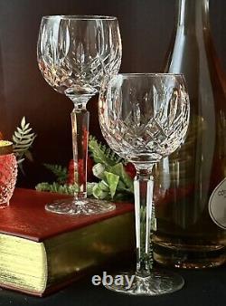 Lismore Waterford Crystal Balloon Wine Glasses Blown Glass Ireland Wine Pair