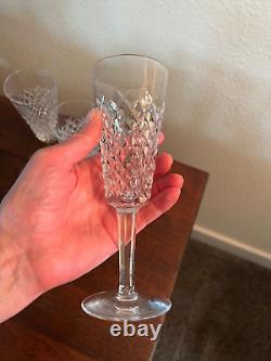 Lot of 3 Waterford Crystal Alana Champagne Flutes