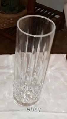 Magnificent WATERFORD CRYSTAL Lismore 12 Straight Vase, Collectible, MINT