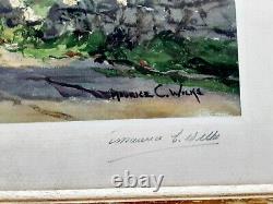Maurice C Wilks, original signed print, 21 x 16, Mulvaney Bros. Dublin