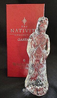 Mint In Box! Waterford Crystal Nativity King Wisemen Gaspar Box