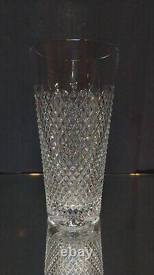 NEAR MINT! 10 Waterford ALANA Vase CUT CRYSTAL Hobnail SIGNED