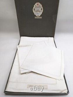 NIB Vintage MACY & Co Irish Linen Damask Tablecloth 60x80 Boxed withNapkins SET