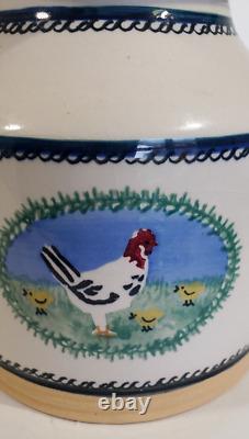 Nicholas Mosse Irish Pottery Landscape Hen Chicks Large Teapot