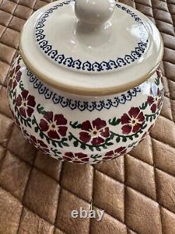 Nicholas Mosse Pottery Ireland Handcrafted Old Rose Bowl + Lid