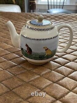 Nicholas Mosse Teapot Assorted Animals Landscape Pattern. Dead Stock, Never Used