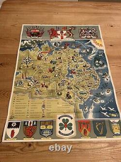 Northern Ireland Map Folder Rowel Friers Frederick Griffin