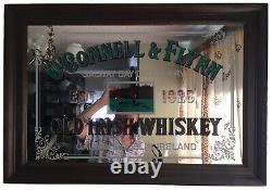 O'connell Flynn Old Irish Whiskey Galway Dublin Ireland Pub Mirror 32 x 22