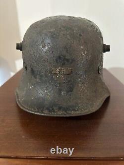 Original 1927 Irish Vickers M27 Helmet Stamped H6578? WW1 German Design