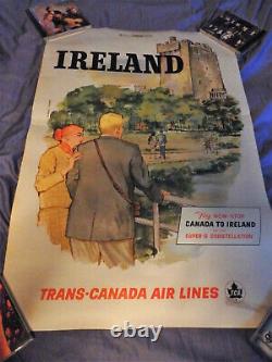 Original Trans Canada Air Lines Ireland Travel Poster (1957) Di Maulo-Floreani