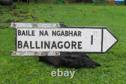 Original, obsolete, Irish Road sign Pub, BALLINAGORE