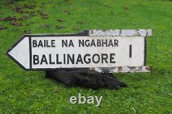 Original, obsolete, Irish Road sign Pub, BALLINAGORE