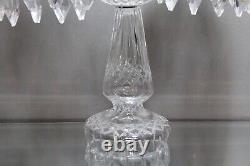 Pair of WATERFORD Crystal 21 Spire Double Arm CANDELABRA Centerpiece Prisms