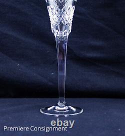 Pair of Waterford Crystal Toasting Champagne Flutes Heirloom Hearts