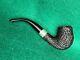 Peterson Amazing Blasted 1980 Sterling Shape 69 Bent Billiard Pipe