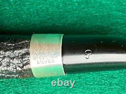 Peterson Amazing Blasted 1980 Sterling shape 69 bent billiard Pipe