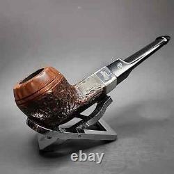 Peterson Kildare Partially Rusticated Bulldog Estate Briar Pipe, Irish Estates