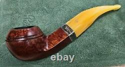 Peterson Rosslare 80s Tobacco Smoking Pipe Fishtail 925 Sterling Silver #1