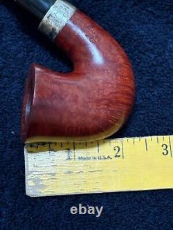 Peterson's Sherlock Holmes Smooth Calabash Smoking Pipe? Sterling Silver Ring