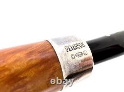 Petersons Dublin Natural Army 120 Silver withAmber Stem High Grade Unused pipe Box