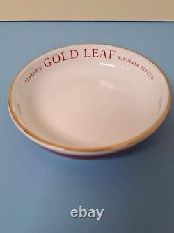 Players Gold Leaf Cigarettes Change Bowl/ Ashtray by Arklow Pottery Ireland 1950