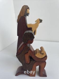 Puckane Crafts Tipperary Nativity Scene Set Ireland Wooden Nativity
