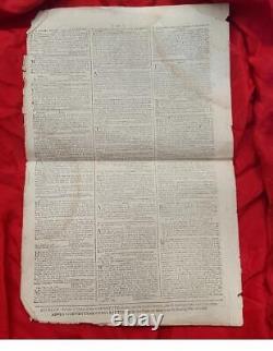 RARE 1768 Newspaper The Freeman's Journal Dublin, Ireland