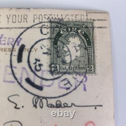 RPPC Postcard ROSS CASTLE Killarney Ireland Vintage Irish Stamp Eire 2 Pingin