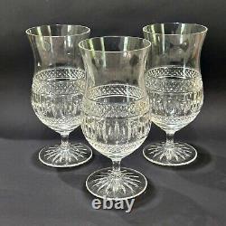 Rare CASHS of Ireland Marked Cooper Crystal 20 oz Water Glasses Set of 3 Vintage