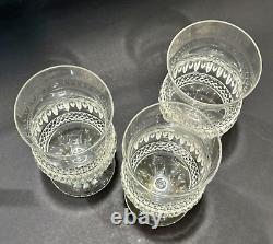 Rare CASHS of Ireland Marked Cooper Crystal 20 oz Water Glasses Set of 3 Vintage