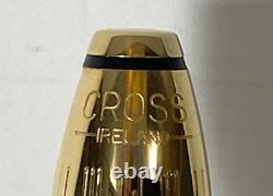 Rare CROSS TOWNSEND 18K GOLD-FILLED ROLLED ROLLERBALL PEN MADE IN IRELAND #775