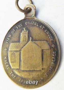 Rare Early IRISH Catholic Apparition of Knock Holy Medal Shrine St. John 1879
