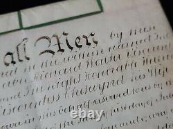 Rare Royalty Viscount Signed Manuscript Royal Letter Document Wax Seal Ireland