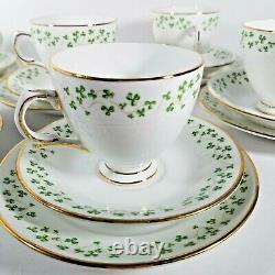 Royal Tara Fine Bone China Tea/Coffee Cup, Saucer, and Desert Plate Set of 6