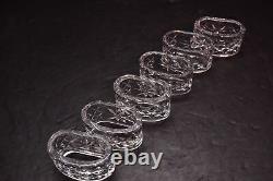 SET OF 6 WATERFORD CRYSTAL Napkin Rings ALANA OVAL Ireland SIGNED