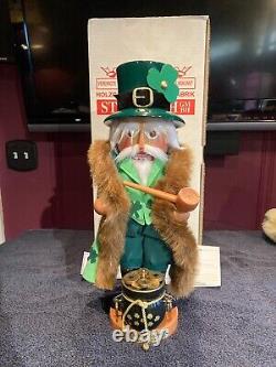 STEINBACH CHRISTMAS LEGENDS PATRICK O'SANTA NUTCRACKER WithBOX